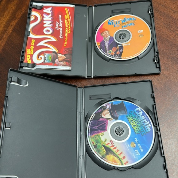 2💕WILLY WONKA Charlie & the Chocolate Factory DVDs Depp - Picture 5 of 5